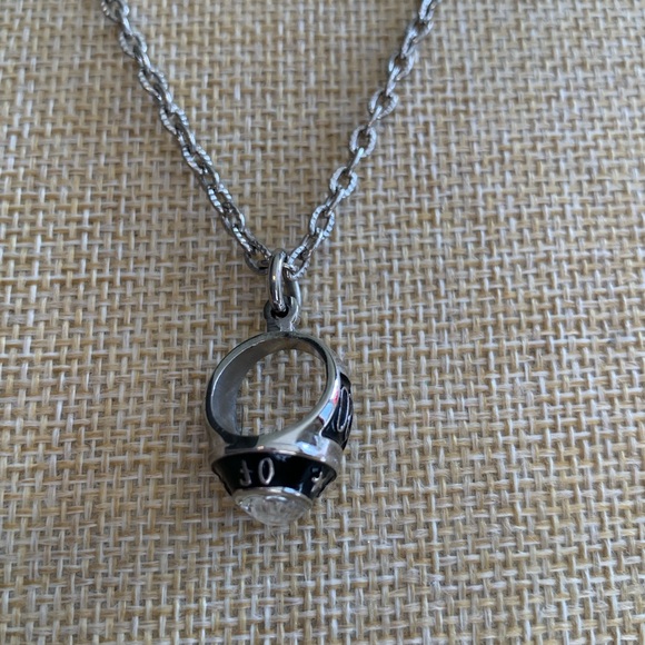 Silver and Black Women's 2017 Class Ring Pendant - Picture 3 of 5